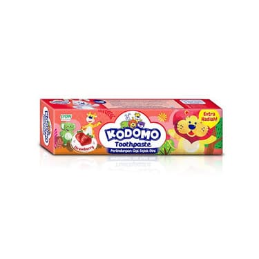 Kodomo Strawberry Flavour Anti Bacterial Early Dental Protection Toothepaste for Kids 80g