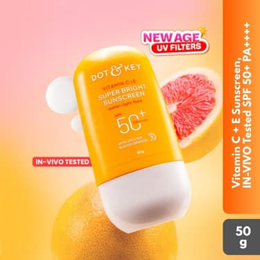 Dot and Key Vitamin C+E Super Bright Sunscreen SPF 50+ PA++++ 50g